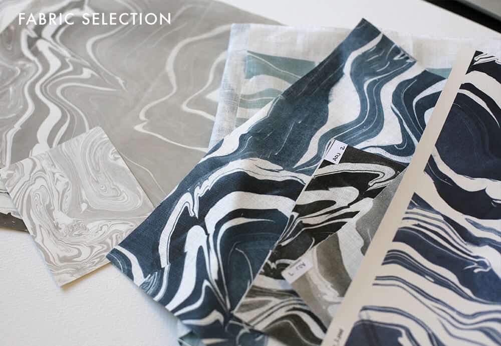 Breckenridge Bedframe_FABRIC SELECTION_rebecca atwood marble_emily henderson