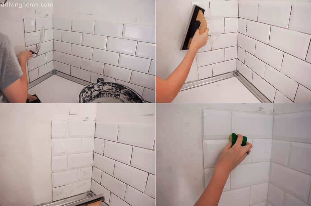 DIY Kitchen Makeover Dr Livinghome Tile Process 5