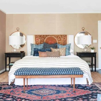 Emily Henderson End of Bed Bench Roundup King and Queen Size Wood Fabric 7