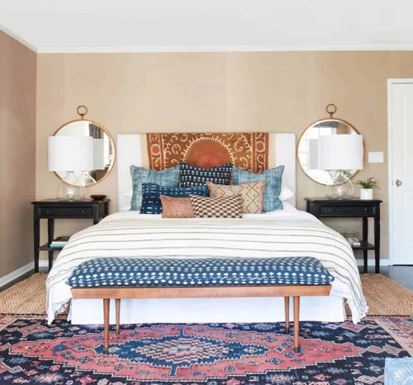 Emily Henderson End of Bed Bench Roundup King and Queen Size Wood Fabric 7