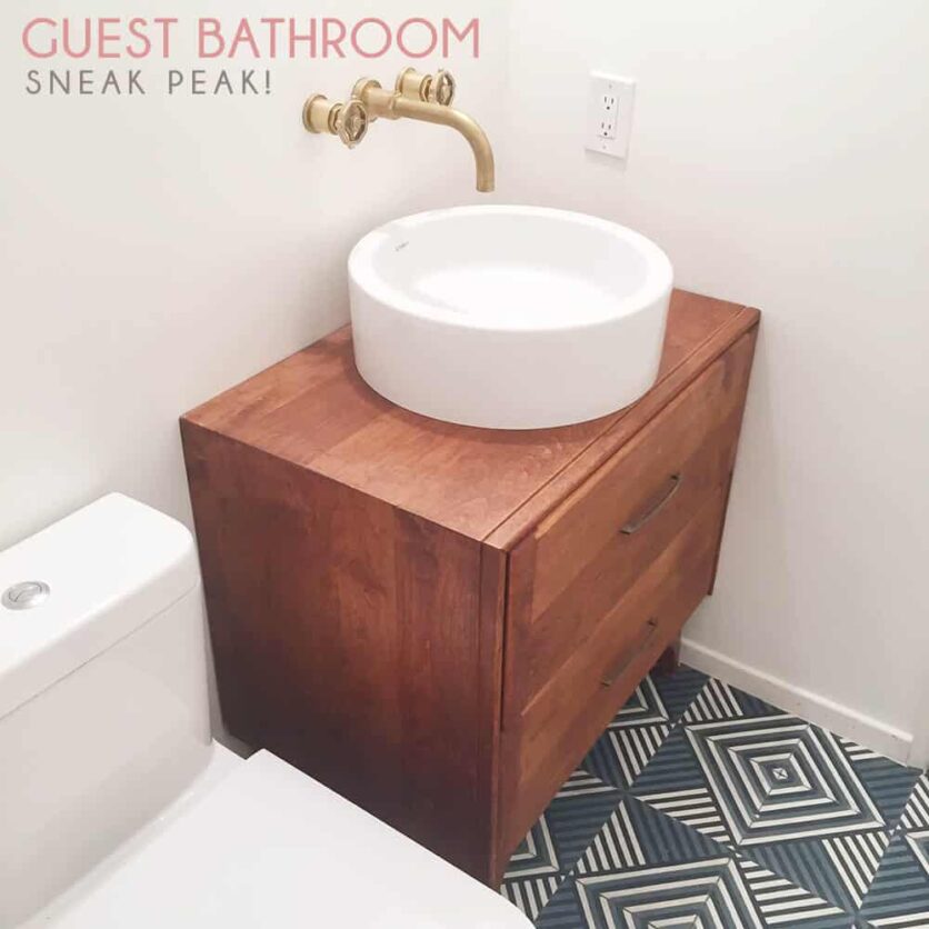 Emily Henderson Guest Bathroom Remodel Sneak Peak