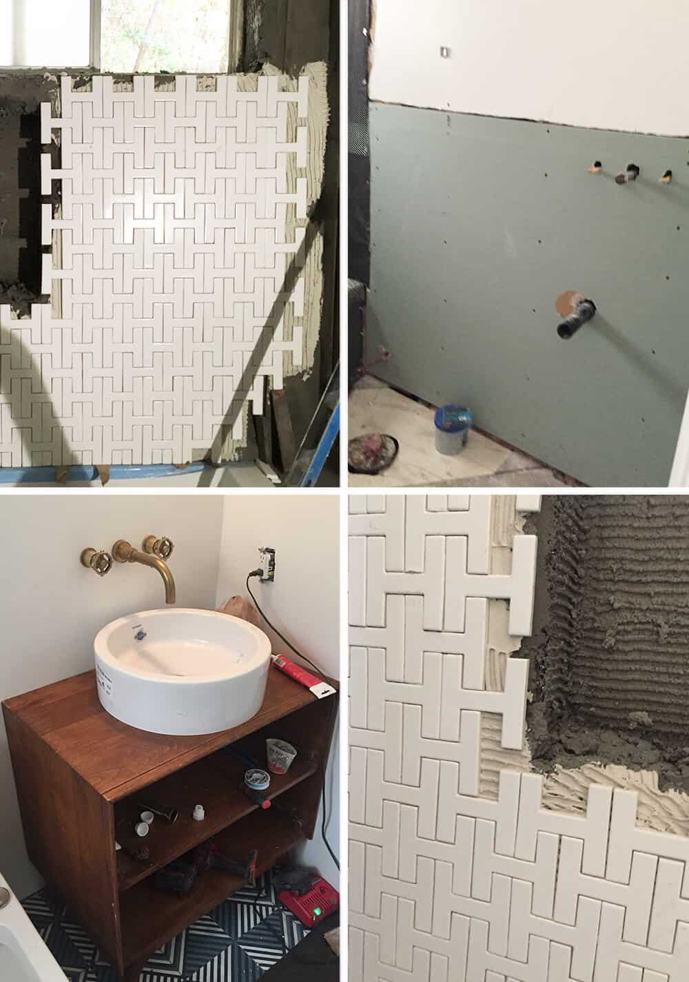 Process Grid Guest Bathroom Remodel Emily Henderson Design