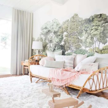 Emily Henderson Nursery Reveal Blush Green