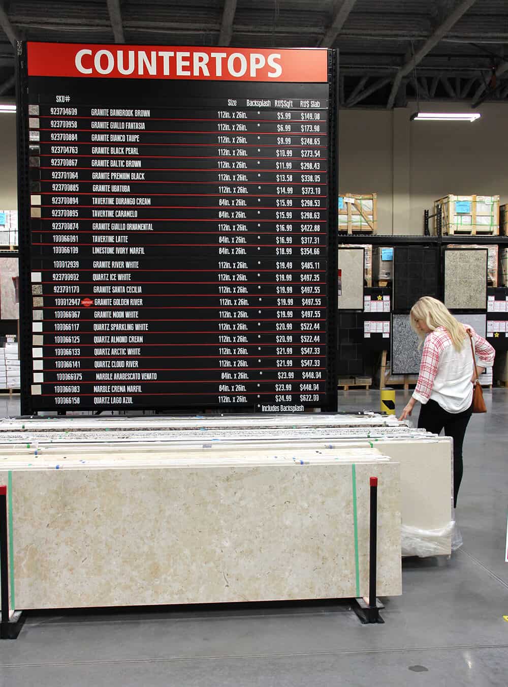 Store Tour Emily Henderson Floor and Decor Flooring Tile Marble 8