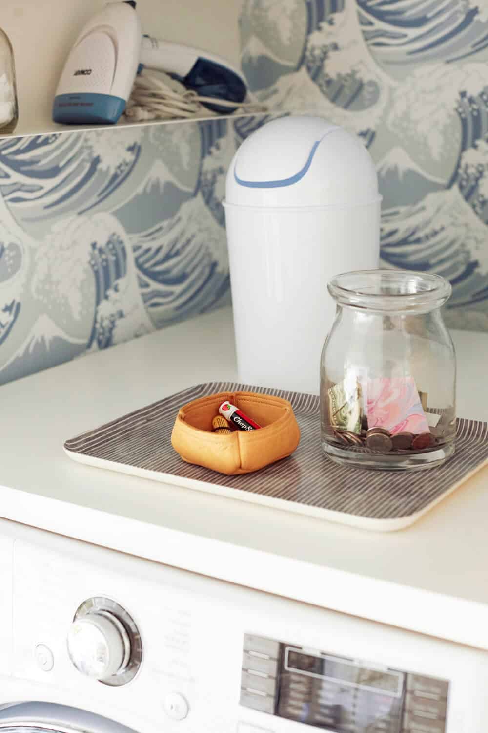 Laundry Room_Emily Henderson_Big Wave Wallpaper_Blue_LG_Detail_1