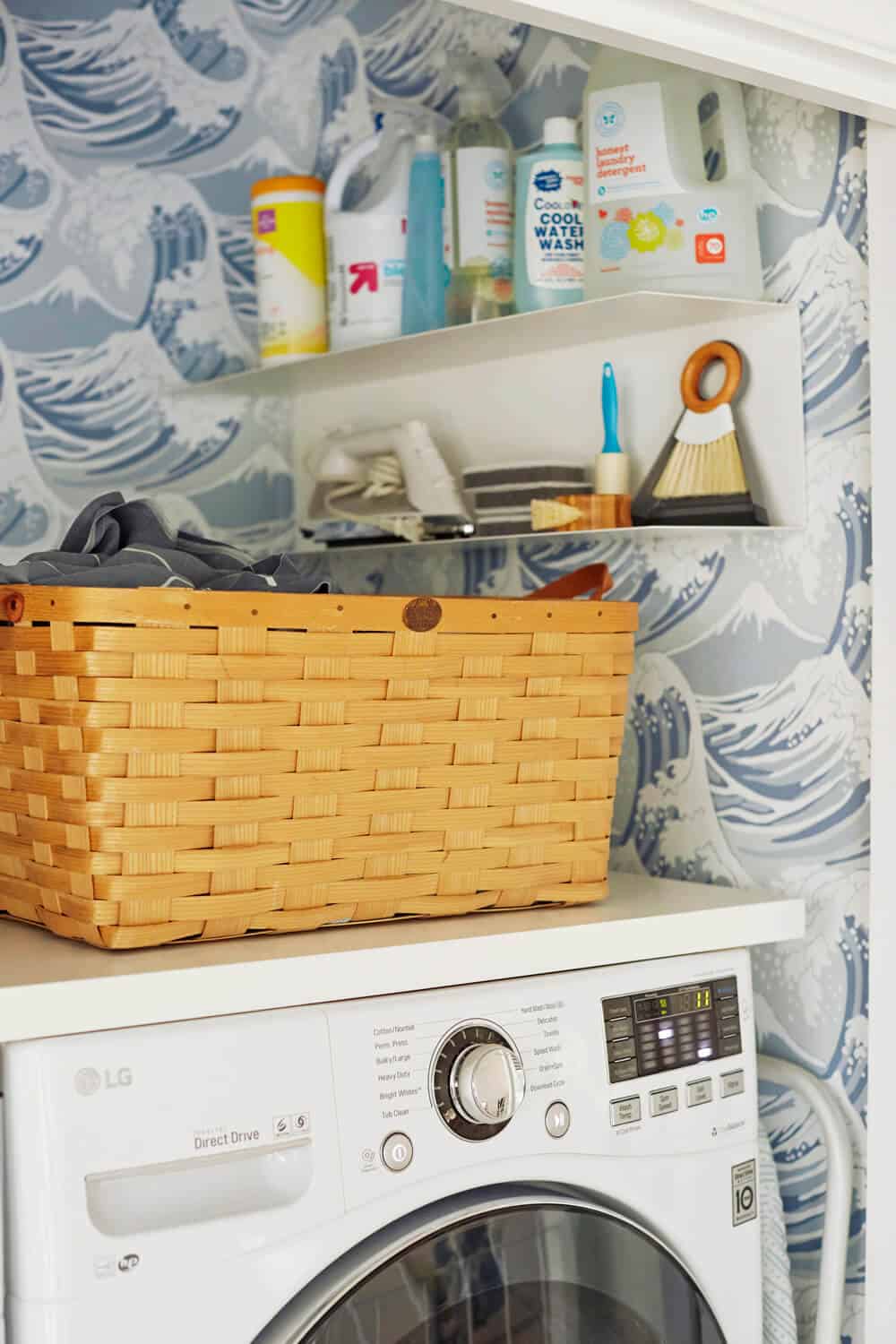 Laundry Room_Emily Henderson_Big Wave Wallpaper_Blue_LG_Detail_2