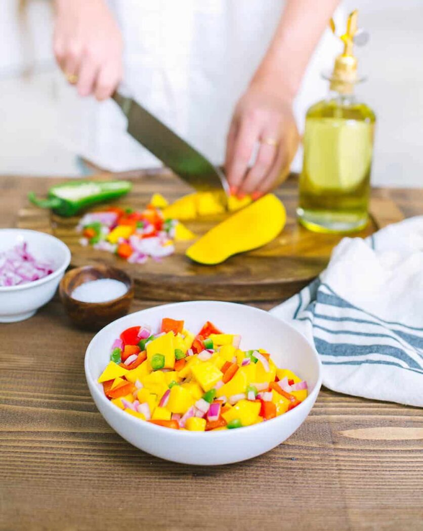 Lazy Girl Appetizers Emily Henderson mango-salsa3