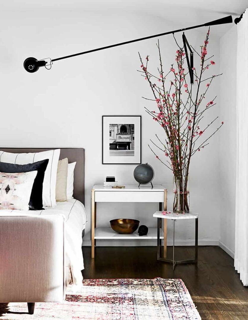 bedroom_blush_pink_flos light_emily henderson