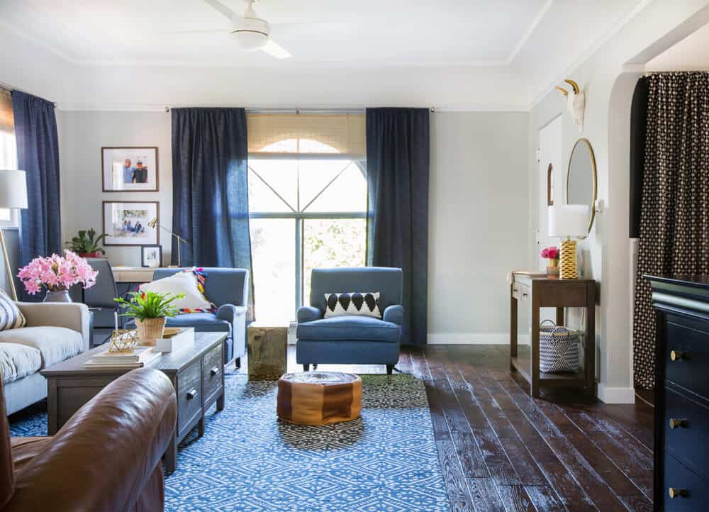 Emily Henderson_Target_Makeover_Nanny Suprise_Happy_Modern_Traditional_Eclectic_Makeover_Blue_Pink_Living Room_18