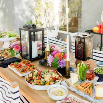 Summer Party_Outdoor Entertaining_Emily Henderson_Blackbox Wines_Flowers_Casual_Pink_Orange_Modern_Organic_Boho_Black_Grey_Blue_27