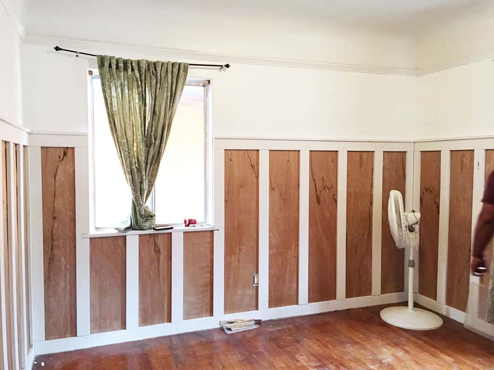 Sylvia Makeover Target Master Bedroom_Before_Installing Paneling Finished