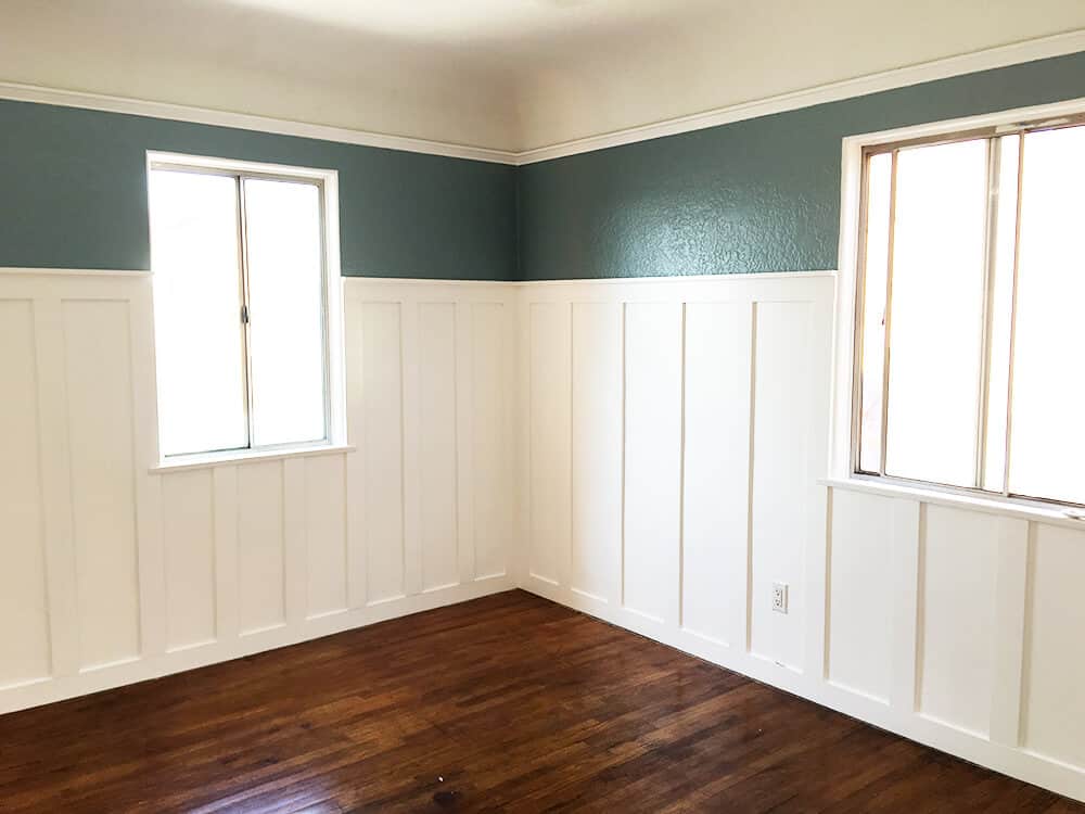Sylvia Makeover Target Master Bedroom_Emily Henderson_Molding Empty Room 1
