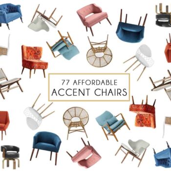 Affordable Accent Chair Roundup Header Emily Henderson Design