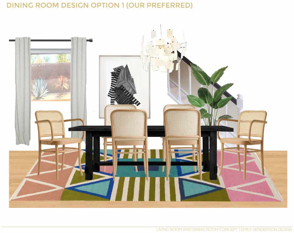 JaimeDerringer_EmilyHenderson_Dining_Room_Makeover_Option_One