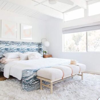 Master Bedroom Reveal Emily Henderson Design White Pink Blue and Gold-135
