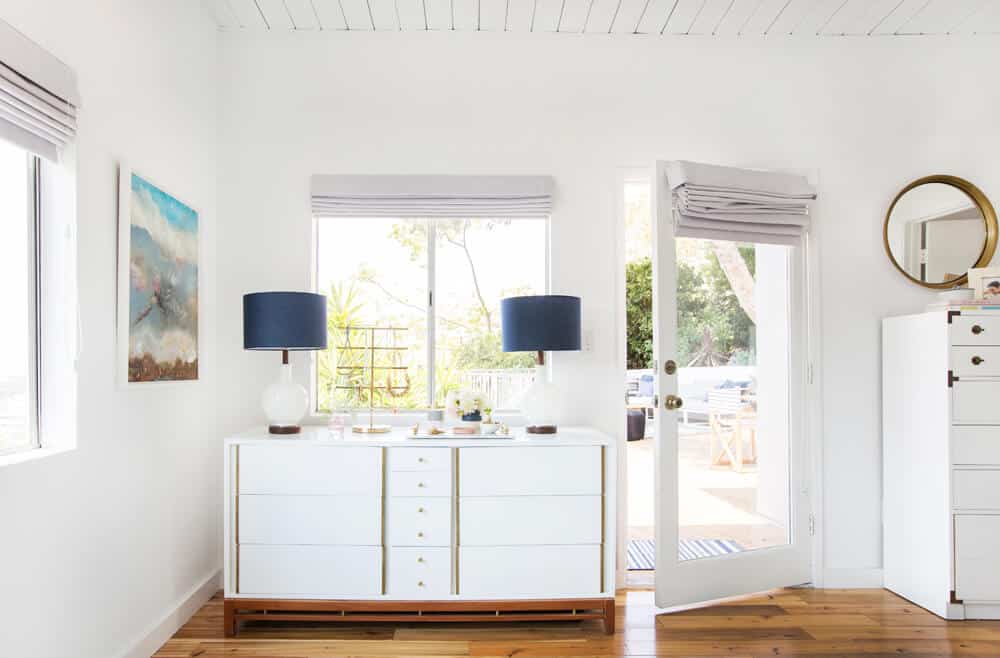 Master Bedroom Reveal Emily Henderson Design White Pink Blue and Gold-204