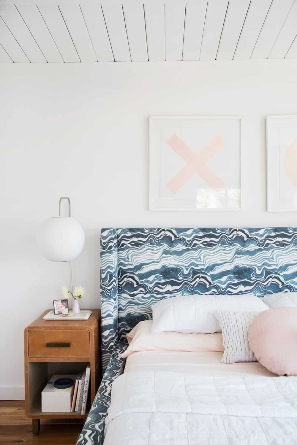 Master Bedroom Reveal Emily Henderson Design White Pink Blue and Gold-234