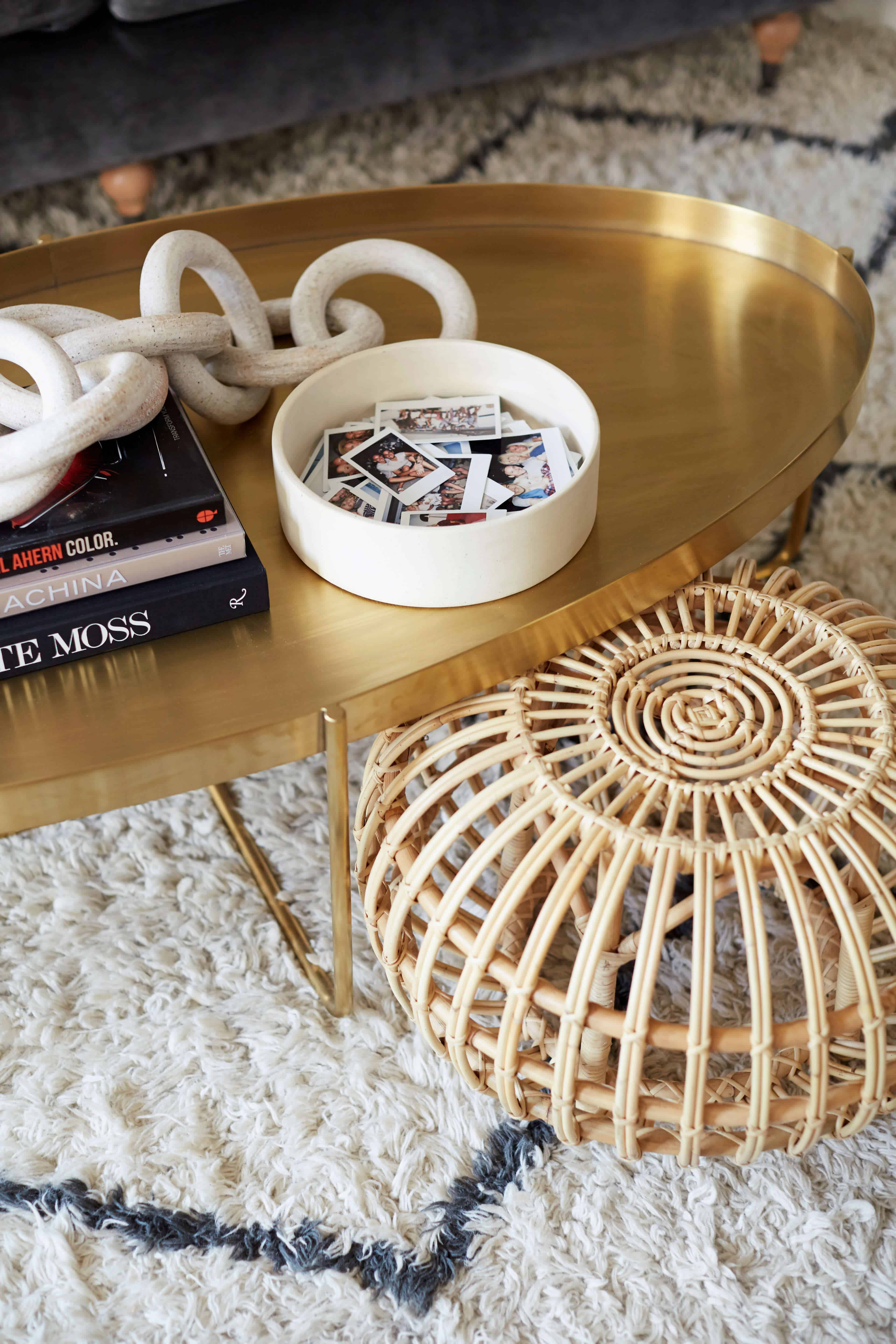 brady-tolbert-design_emily-henderson_living-room_eclectic_pavillion-grey_farrow-and-ball_brass-coffee-table_english-roll-arm_albini_masculine_traditional_west-elm_souk_flokati_leather_8