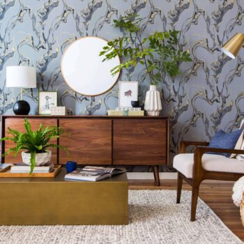emily-henderson_tempaper_marbled_midcentury_eclectic_living-room_target_wood_edited1
