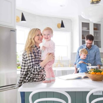 Emily Henderson Frigidaire Kitchen Reveal Waverly English Modern Edited Beams 14