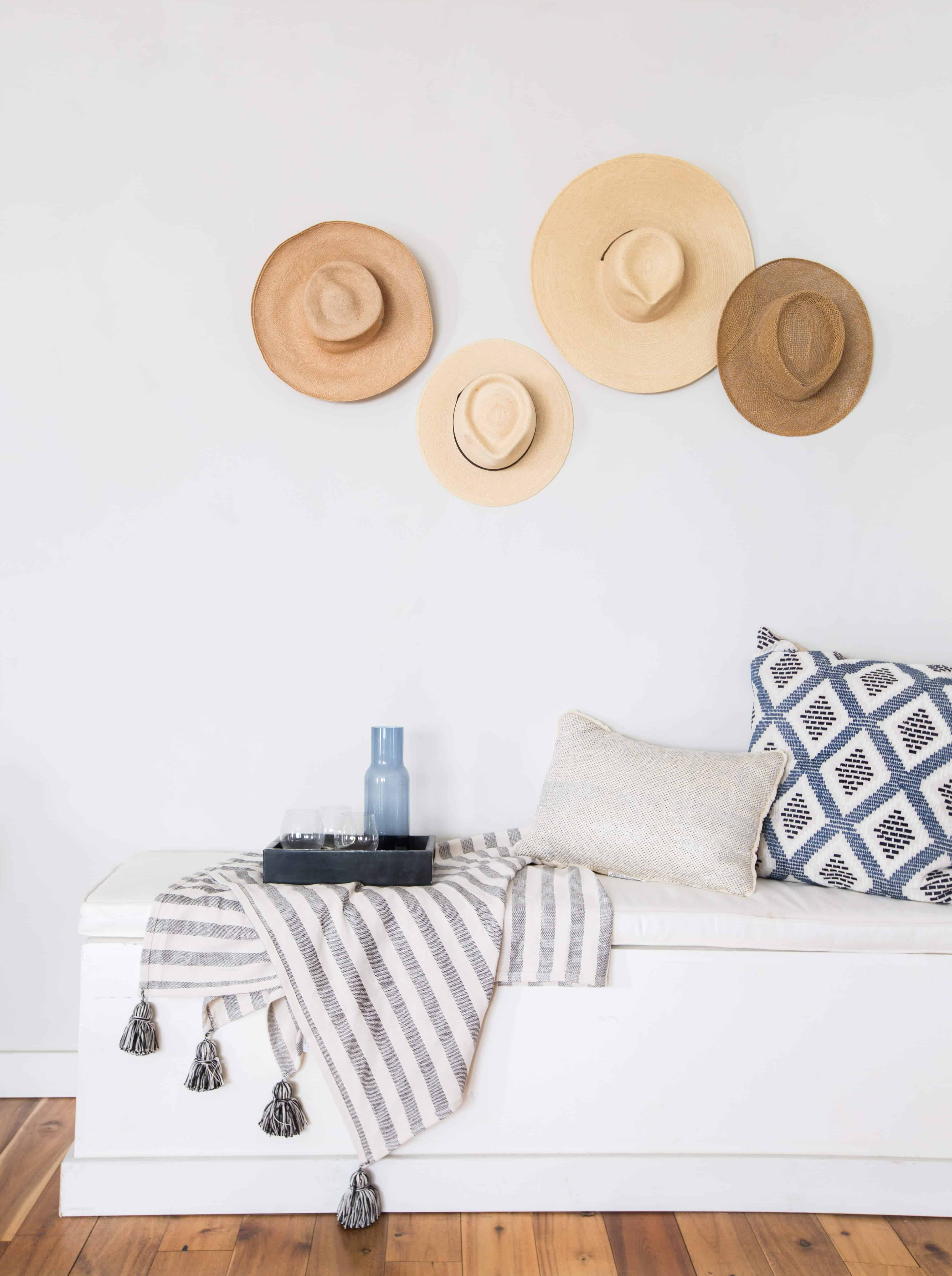 Emily Henderson_Target_Bed Styling_Styling to Sell_White_Blue_Leather_Gray_Guest Bedroom_9