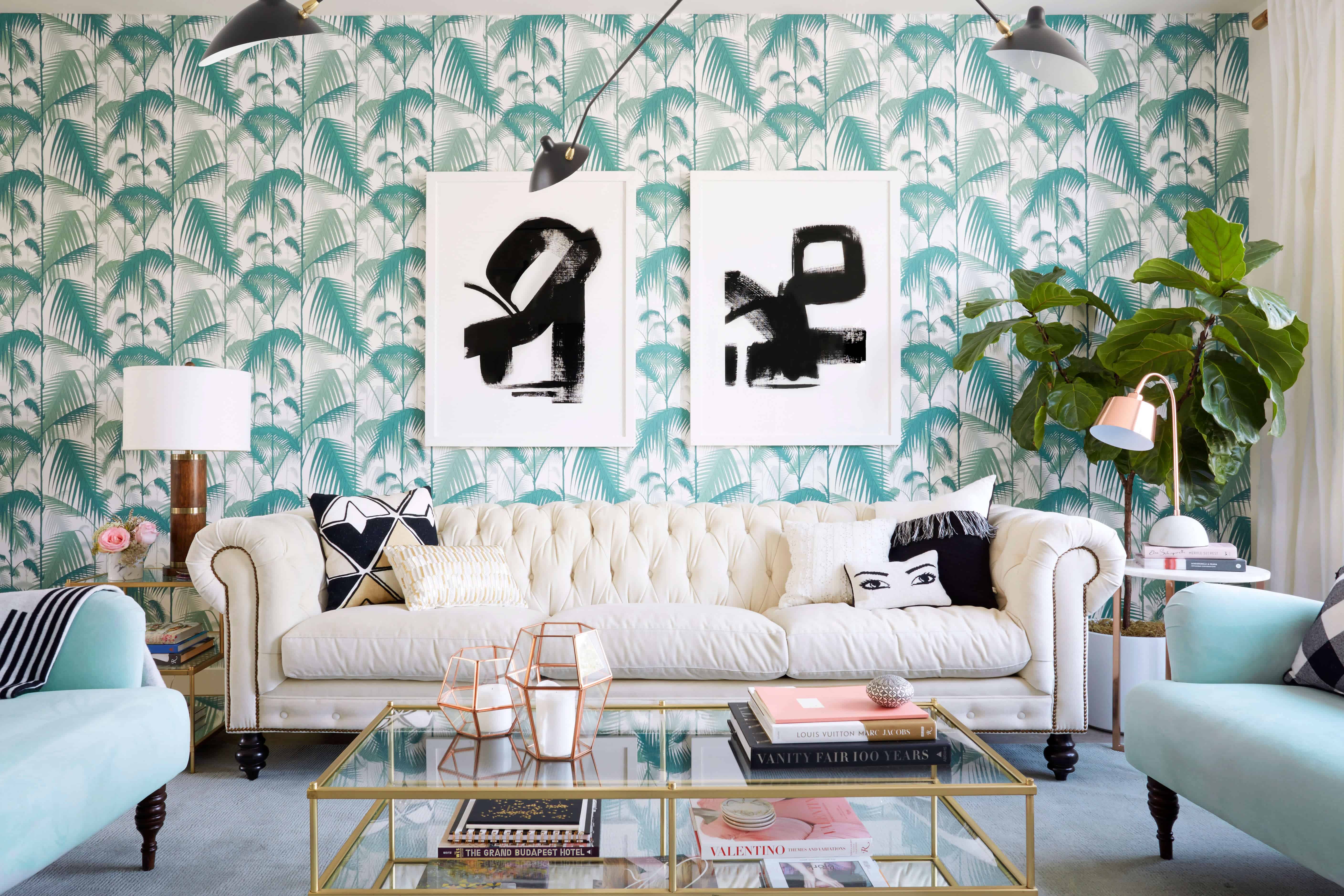Nicolette Mason_Dining Room_Glam_Pink_Lux_Emily Henderson_Living Room