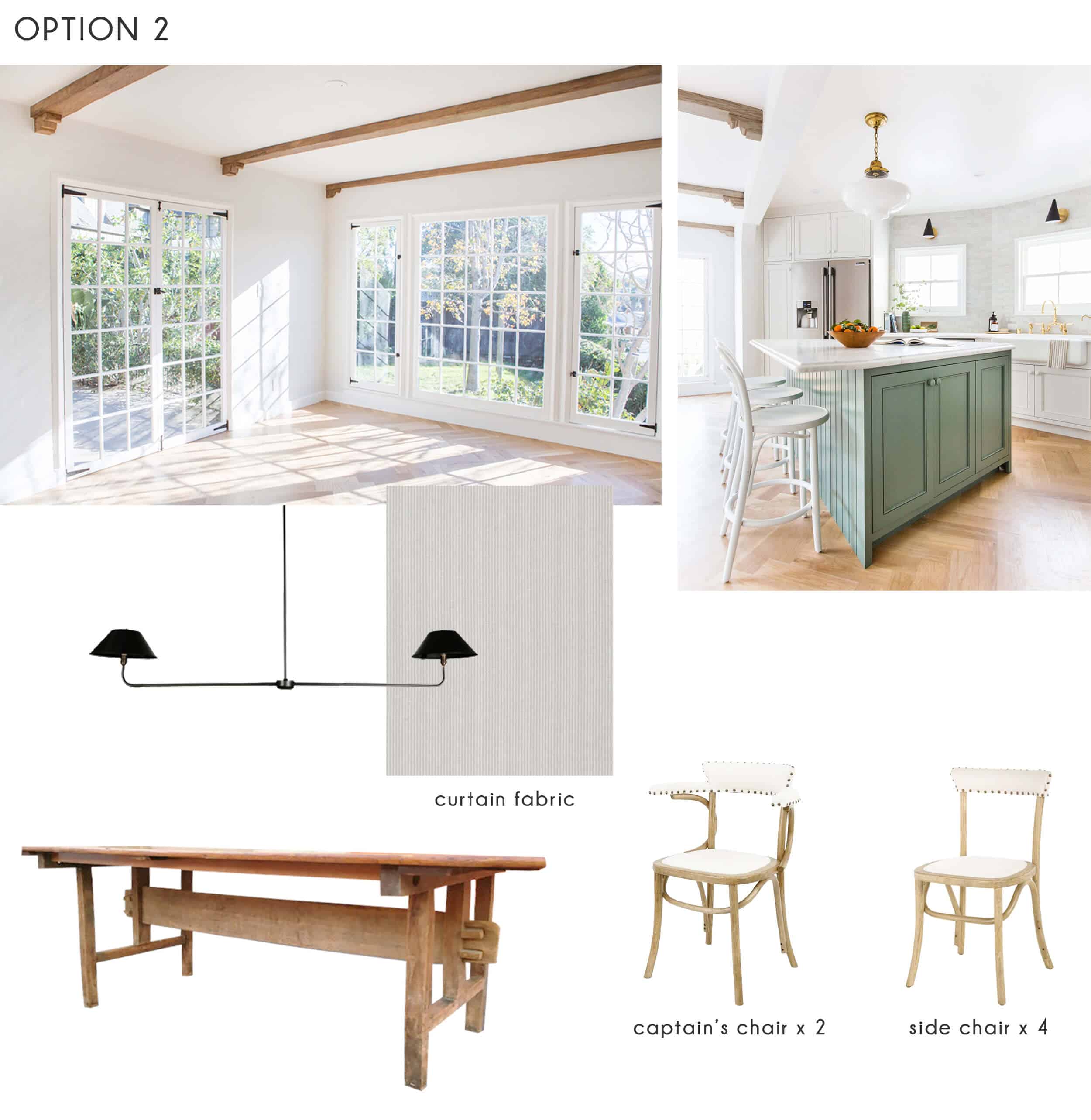 Emily Henderson_Ask the Audience_Dining Room_Chairs_Table_Option 2