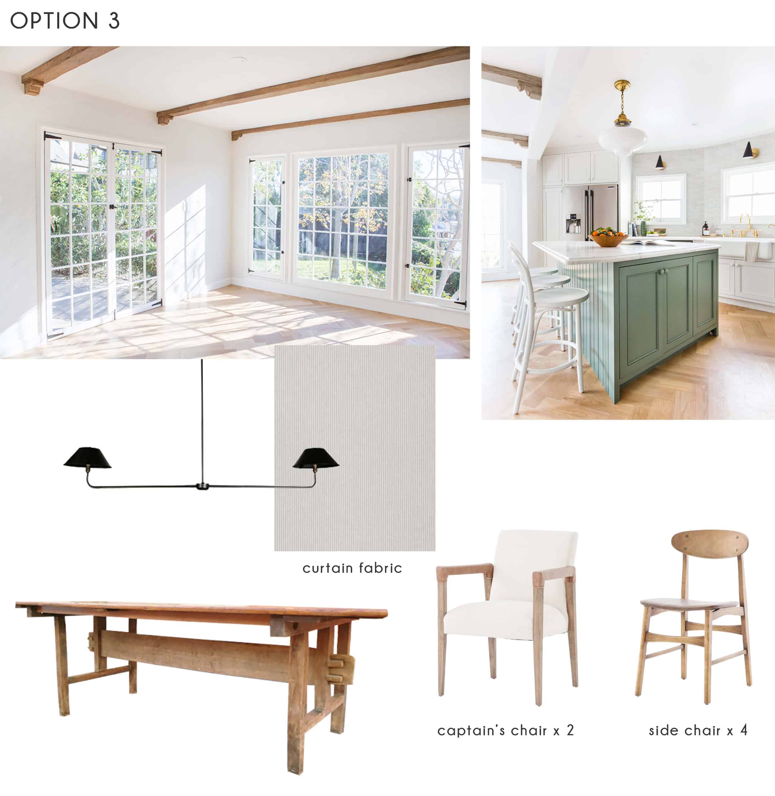 Emily Henderson_Ask the Audience_Dining Room_Chairs_Table_Option 3