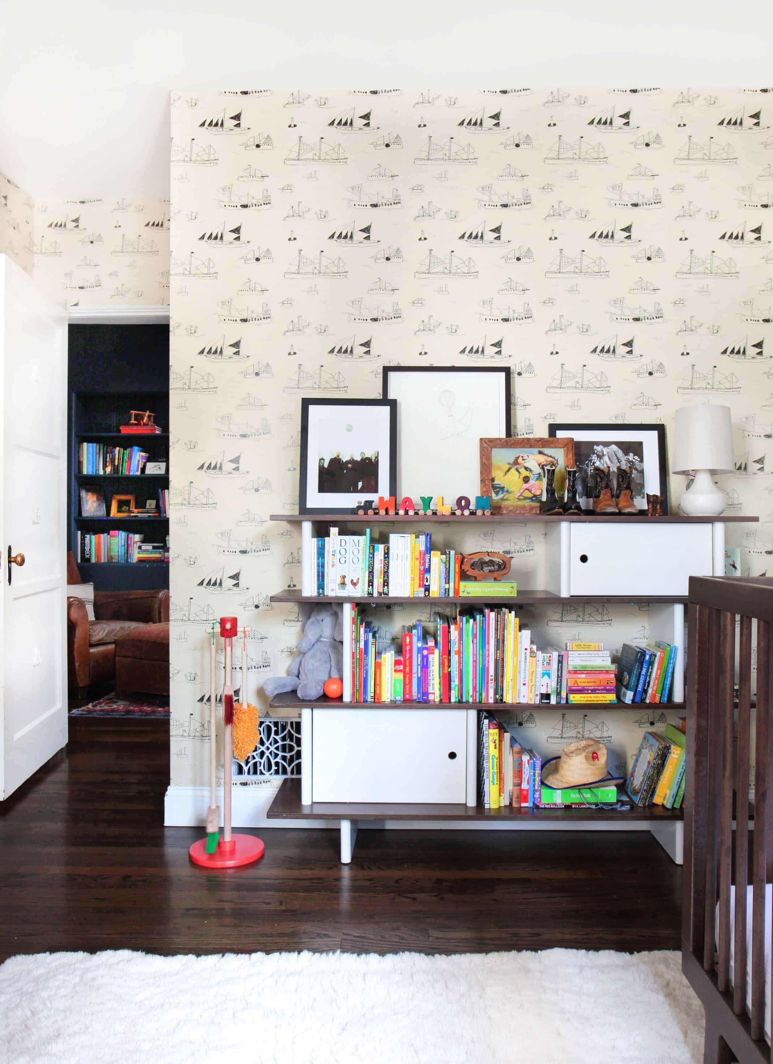 Emily Henderson_Shelves_Tall_WIde_Accent_Organization_Bookcase_4