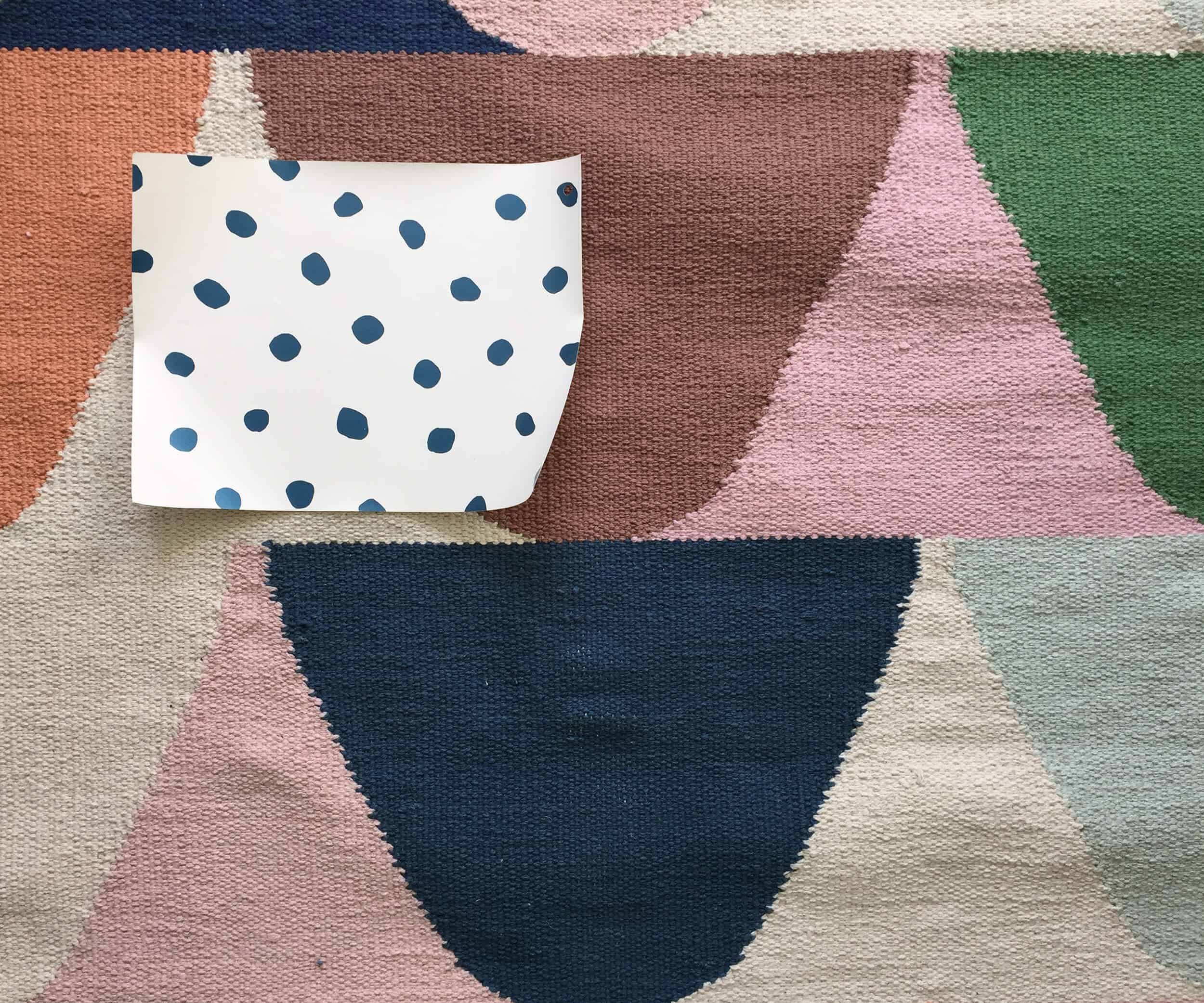 Playroom_Girls_Bright_Happy_Modern_Emily Henderson_Bathroom_Progress_Rug Wallpaper