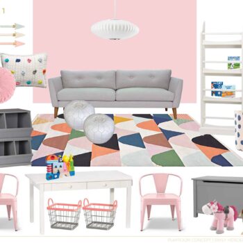 Playroom_Girls_Bright_Happy_Modern_Emily Henderson_Option_1