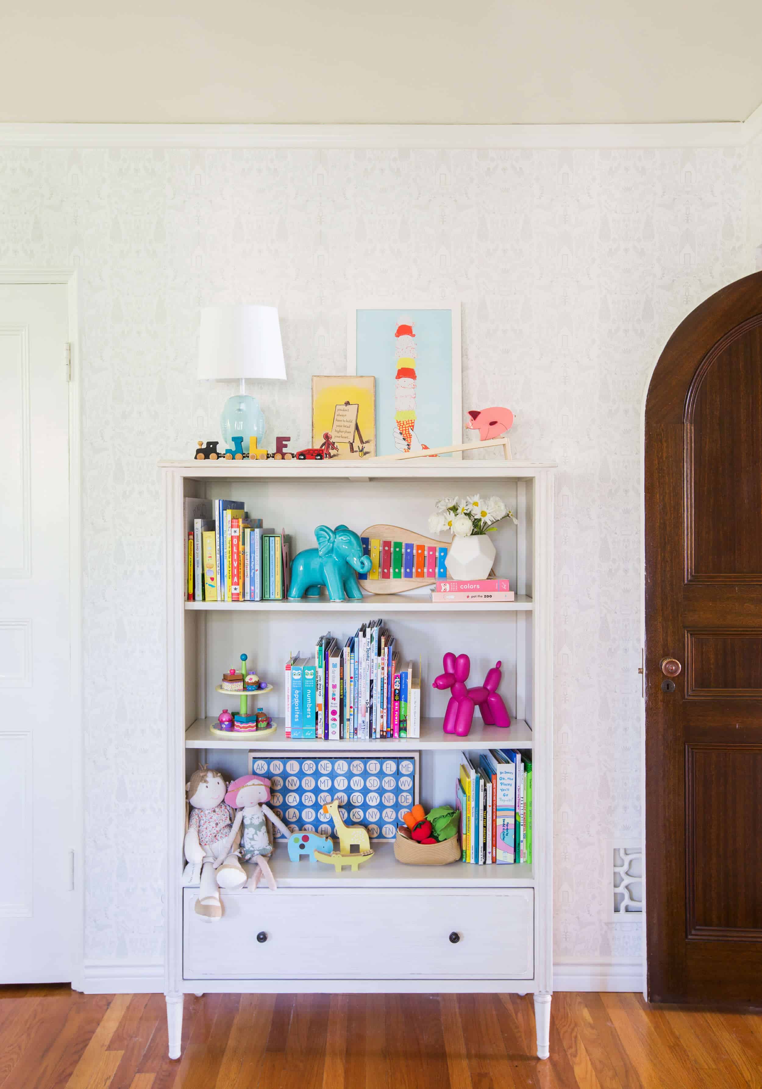 Emily Henderson_Full Design_Little Girls Room_Pink_Gray_Playful_Pics_1