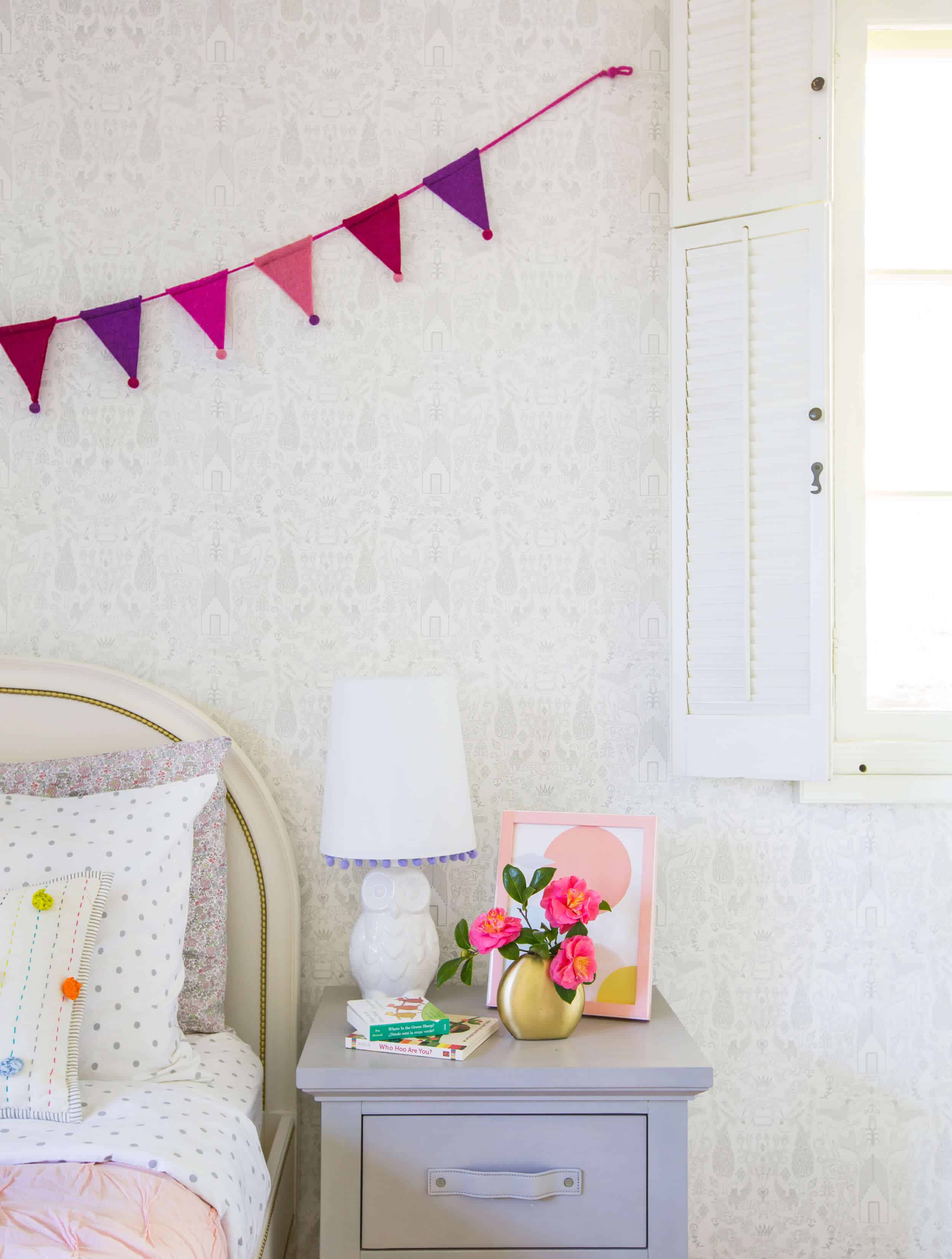 Emily Henderson_Full Design_Little Girls Room_Pink_Gray_Playful_Pics_7