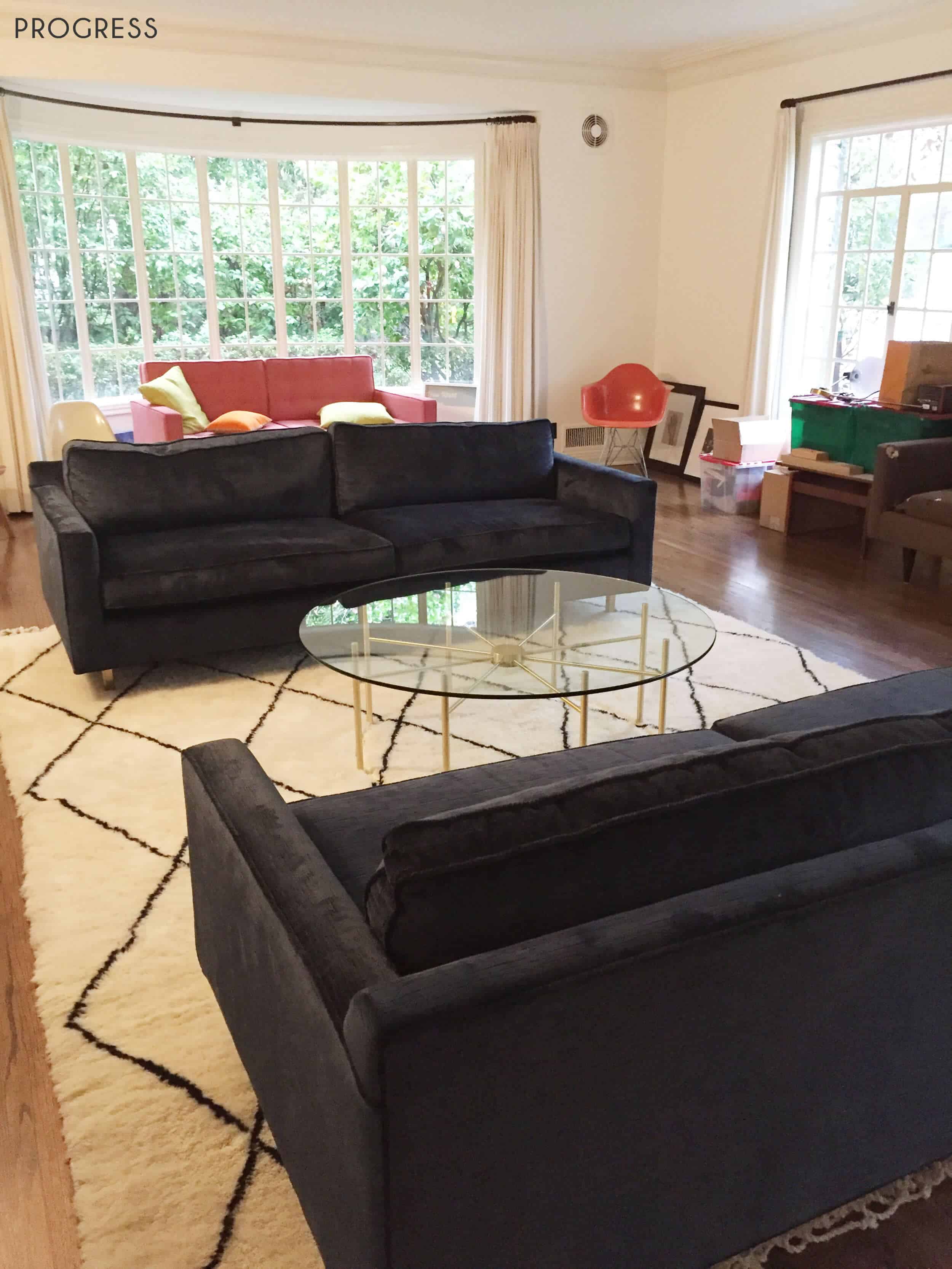 Emily Henderson_Griffith Park Home_Traditional_Italian_Mid Century_Living_Room_Progress_1