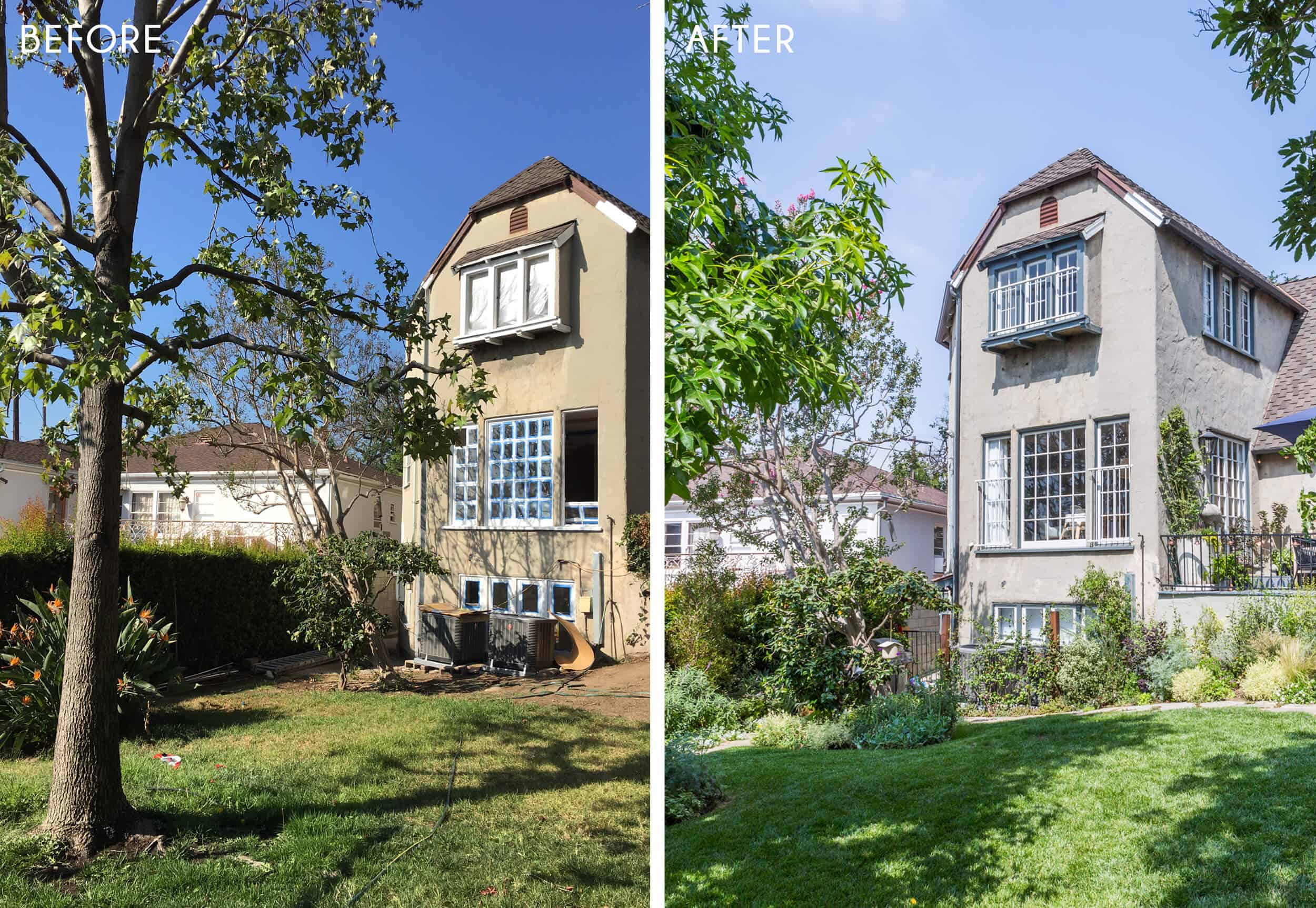 Emily-Henderson_Modern-English-Cottage_English-Garden_Makeover_Reveal_Side-by-Side_1