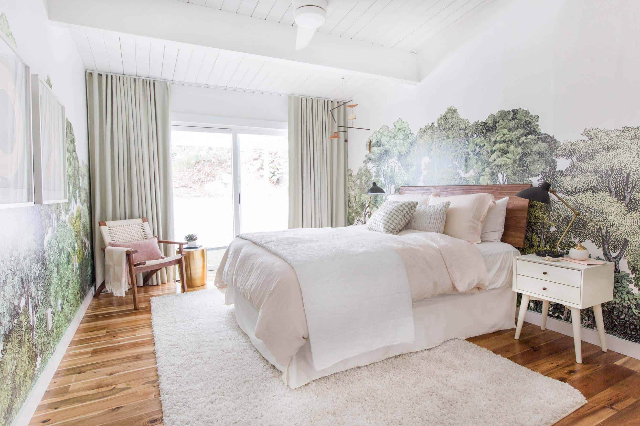 Emily Henderson Staging To Sell Guest Room Light Natural Floral 3