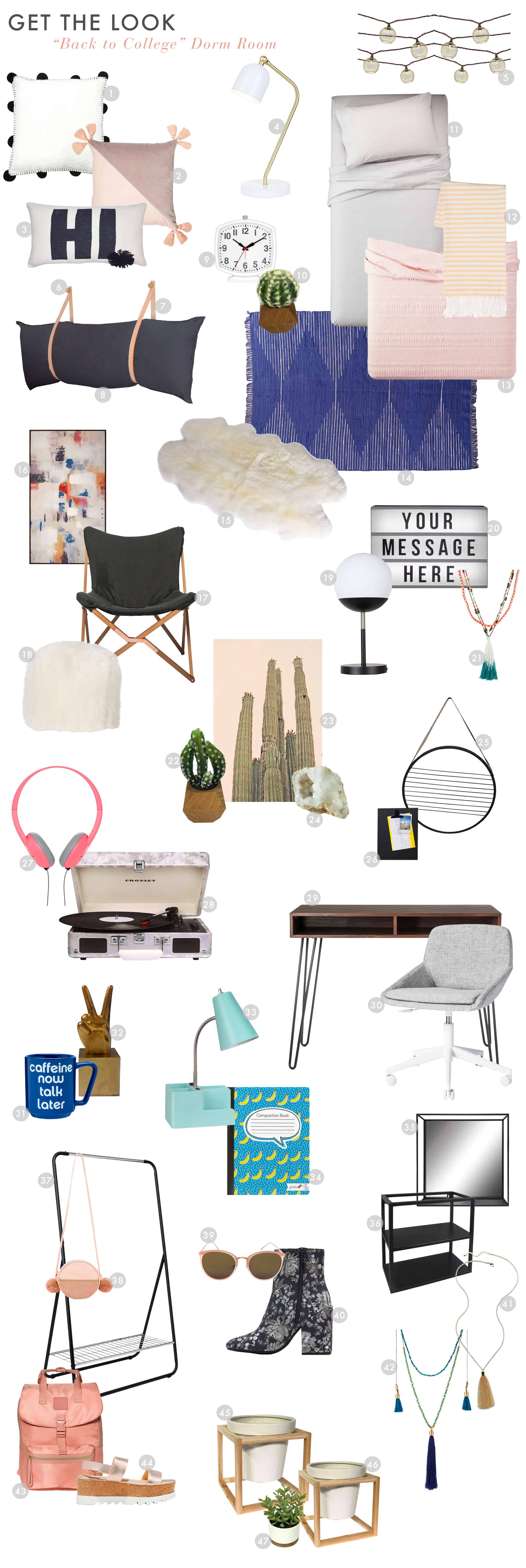 Emily Henderson Target Dorm Room Cool Hip Dyi Get The Look1