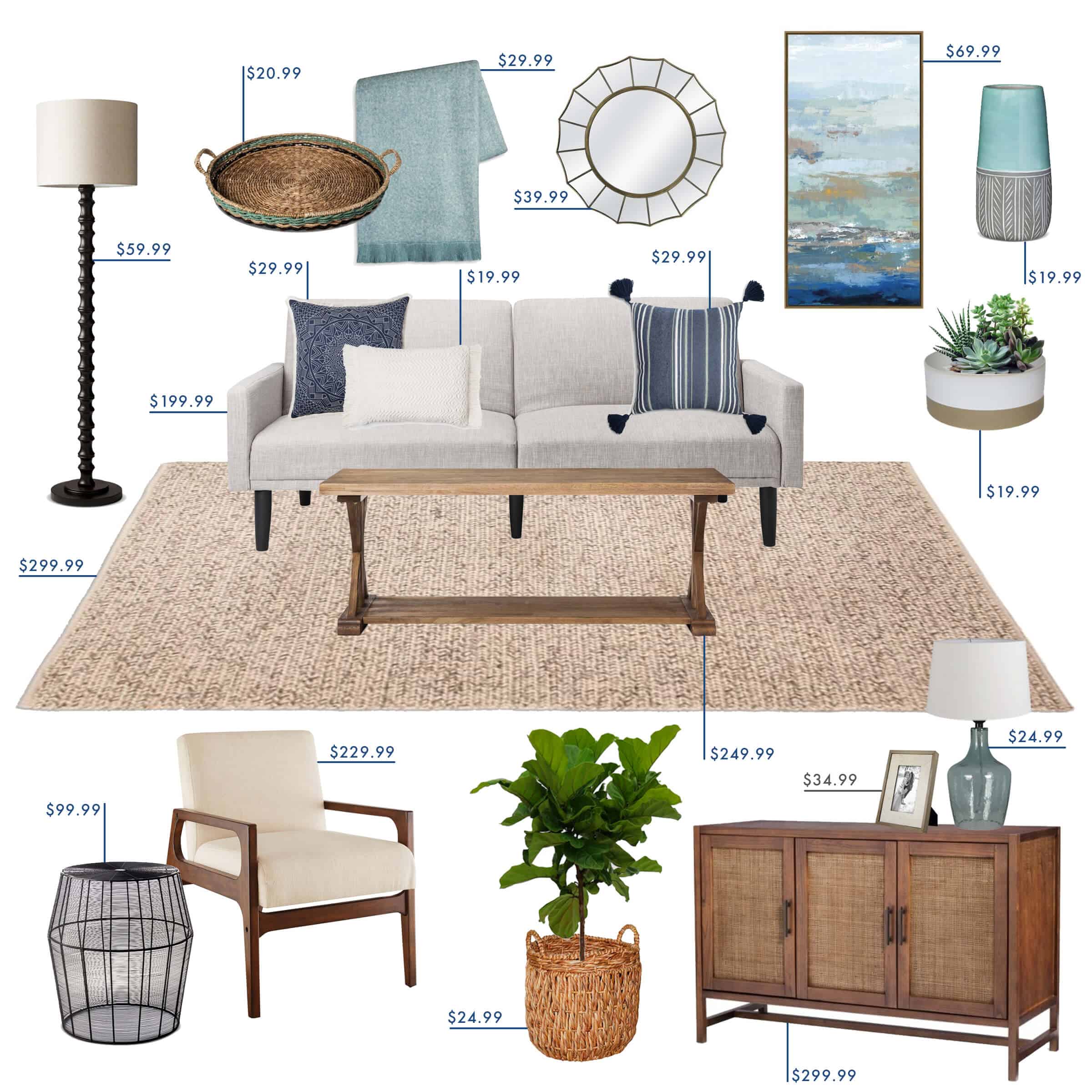 Emily Henderson Target Living Room Coastal