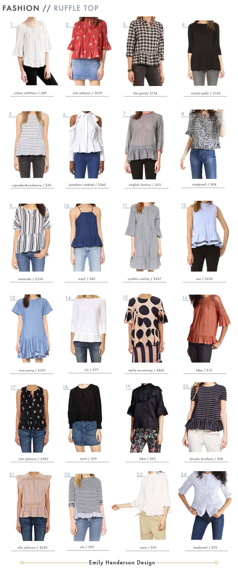 Ruffle Top Roundup Womens Fashion Emily Henderson Design4