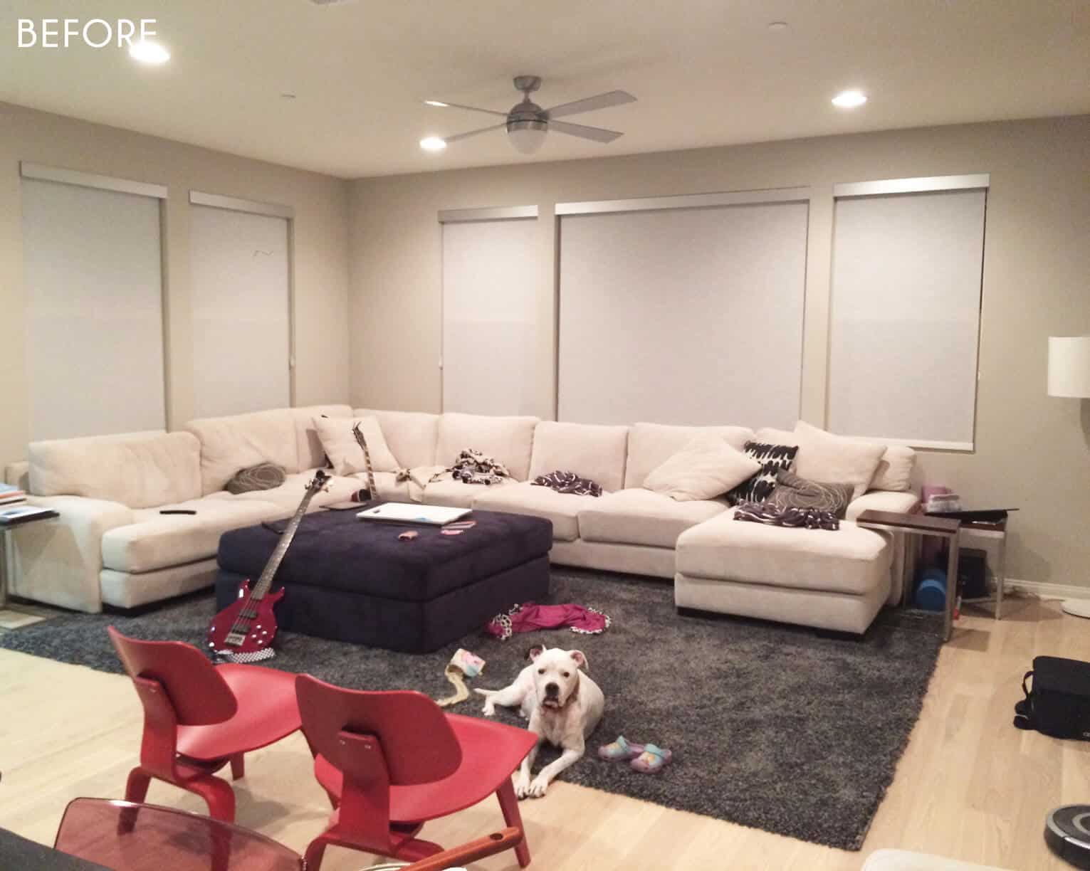 Emily Henderson Design Milk Living Room Dinging Room Reveal Before 1 3