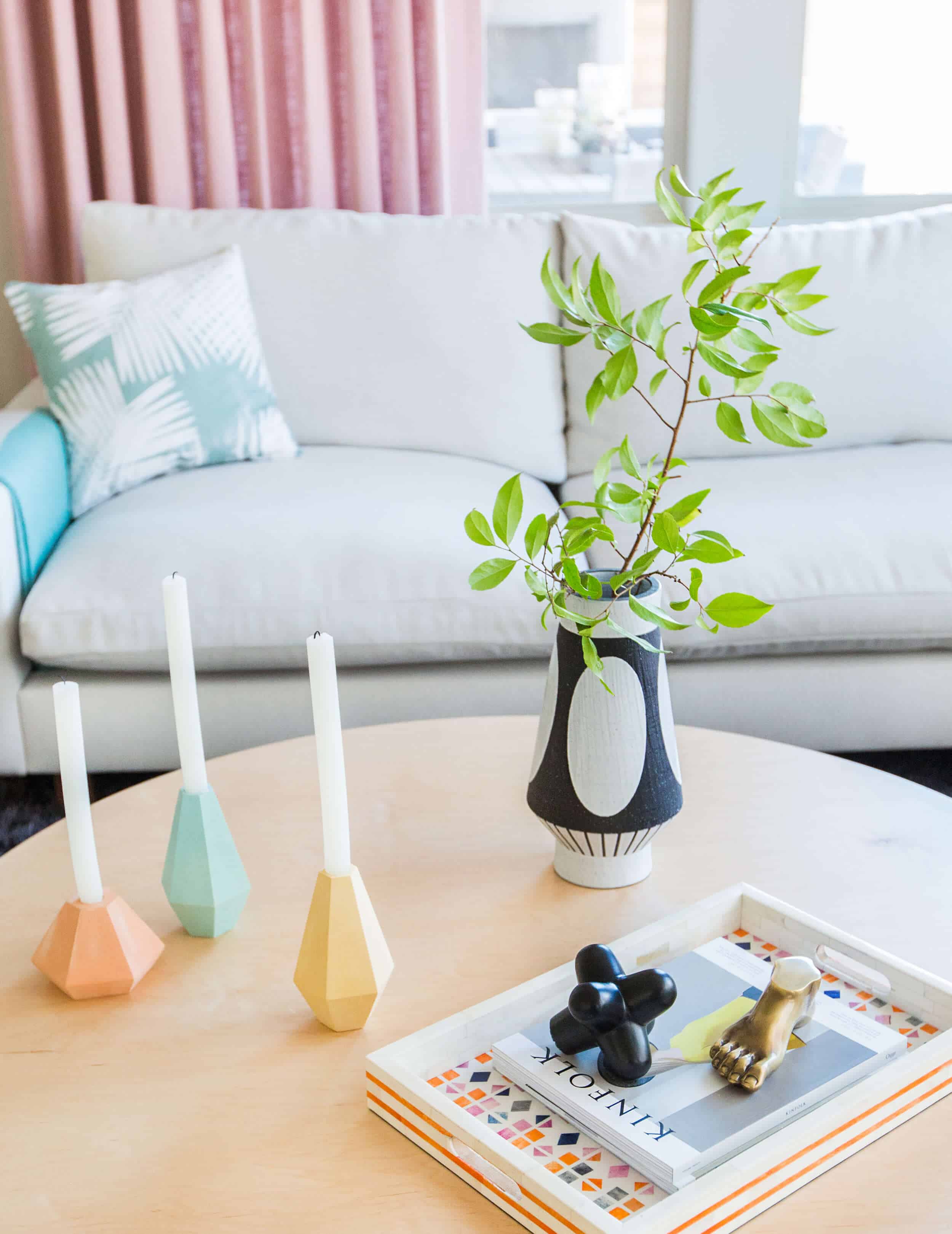 Emily Henderson Design Milk Modern Pink Black And White Jaimie Derringer Living Room Reveal 7