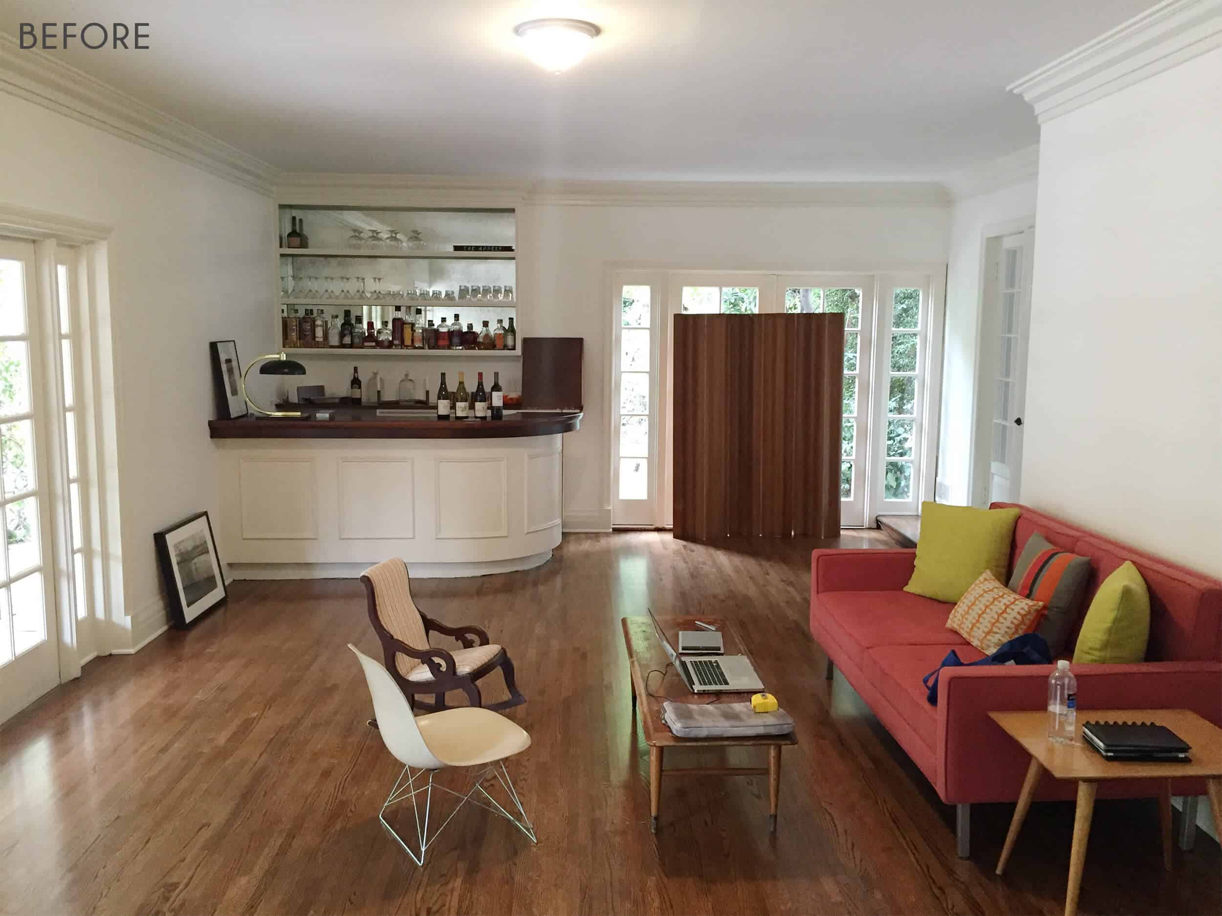Emily Henderson Full Design Sunroom Introduction Before Photo 1