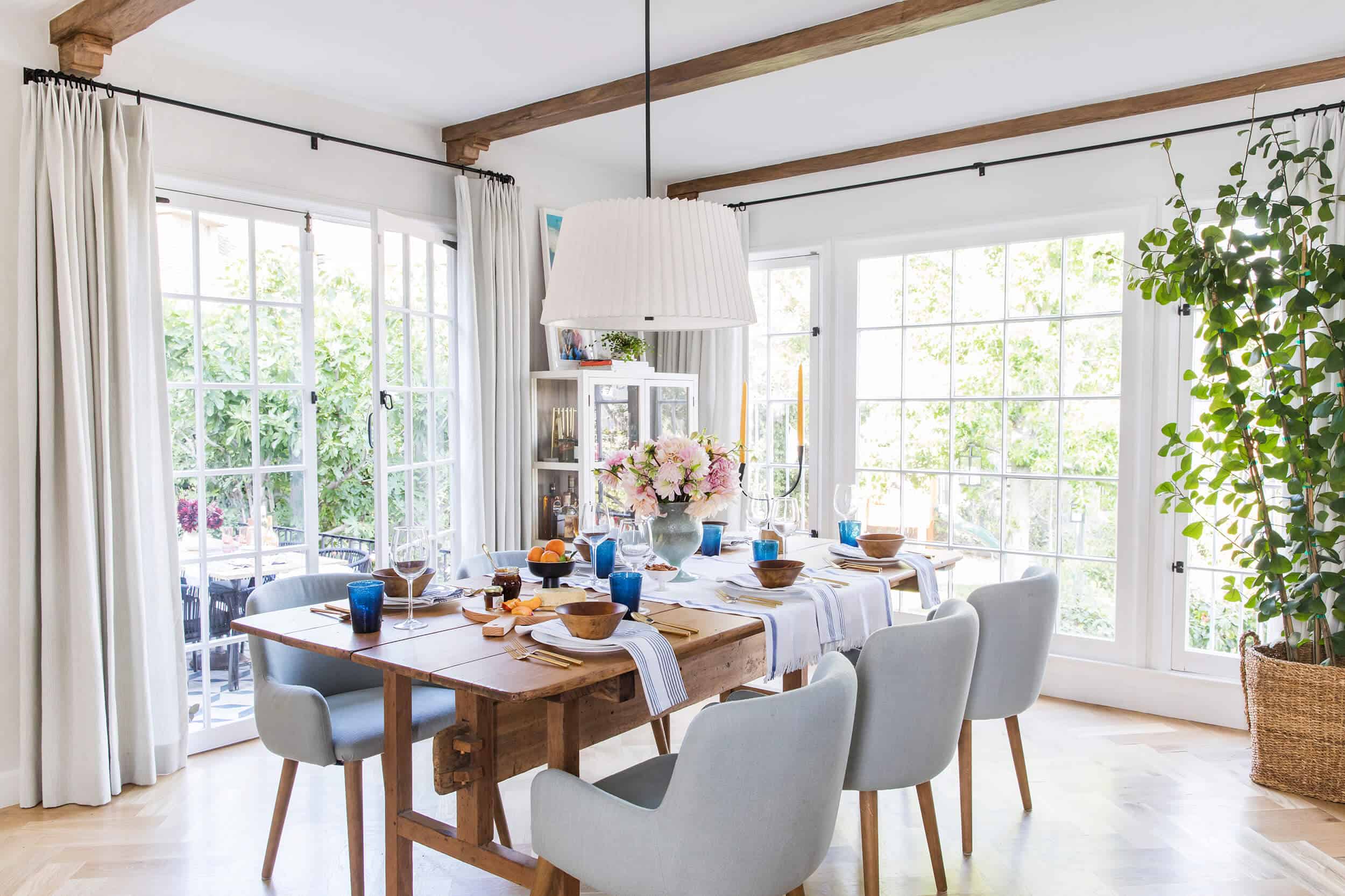 Emily Henderson Modern English Cottage Tudor Kitchen Dining Room Reveal 6