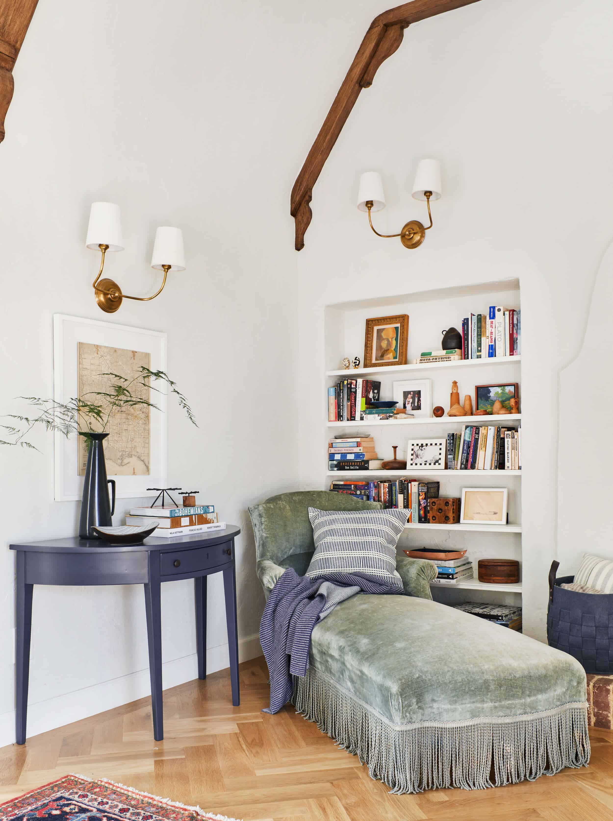 Emily Henderson Modern English Cottage Tudor Living Room Reveal6