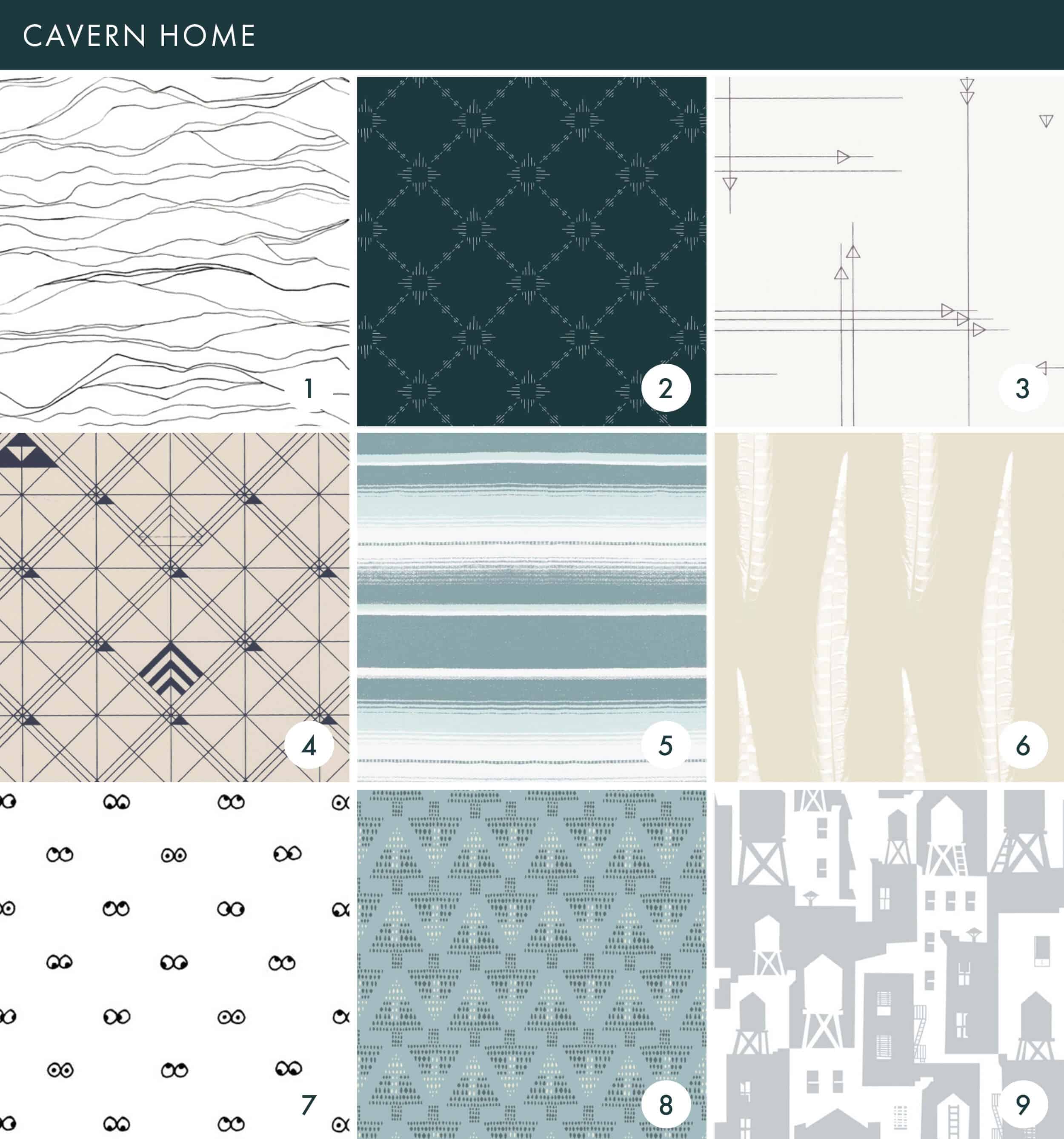 Emily Henderson Online Wallpaper Roundup Cavern Home