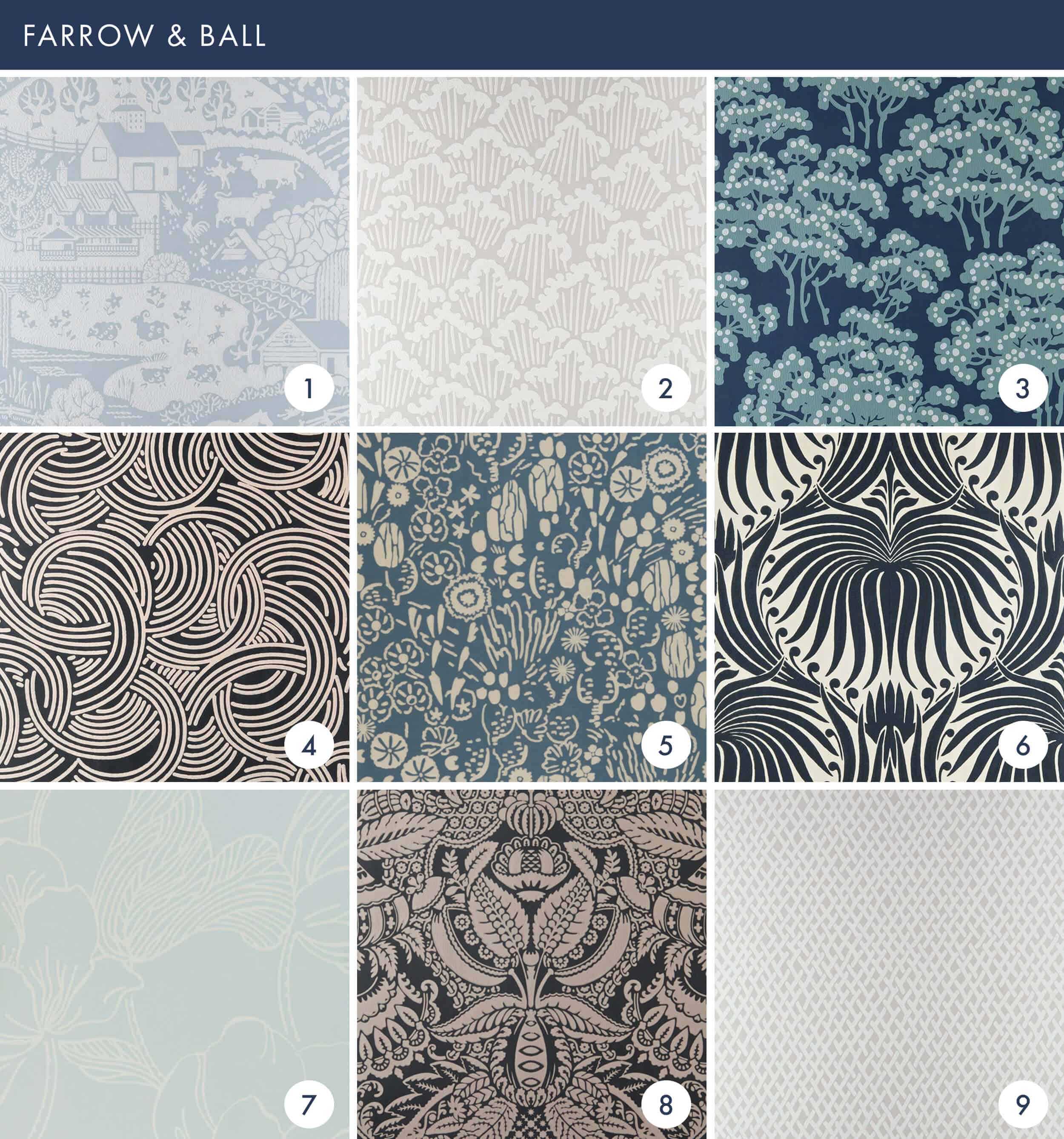 Emily Henderson Online Wallpaper Roundup Farrow Ball