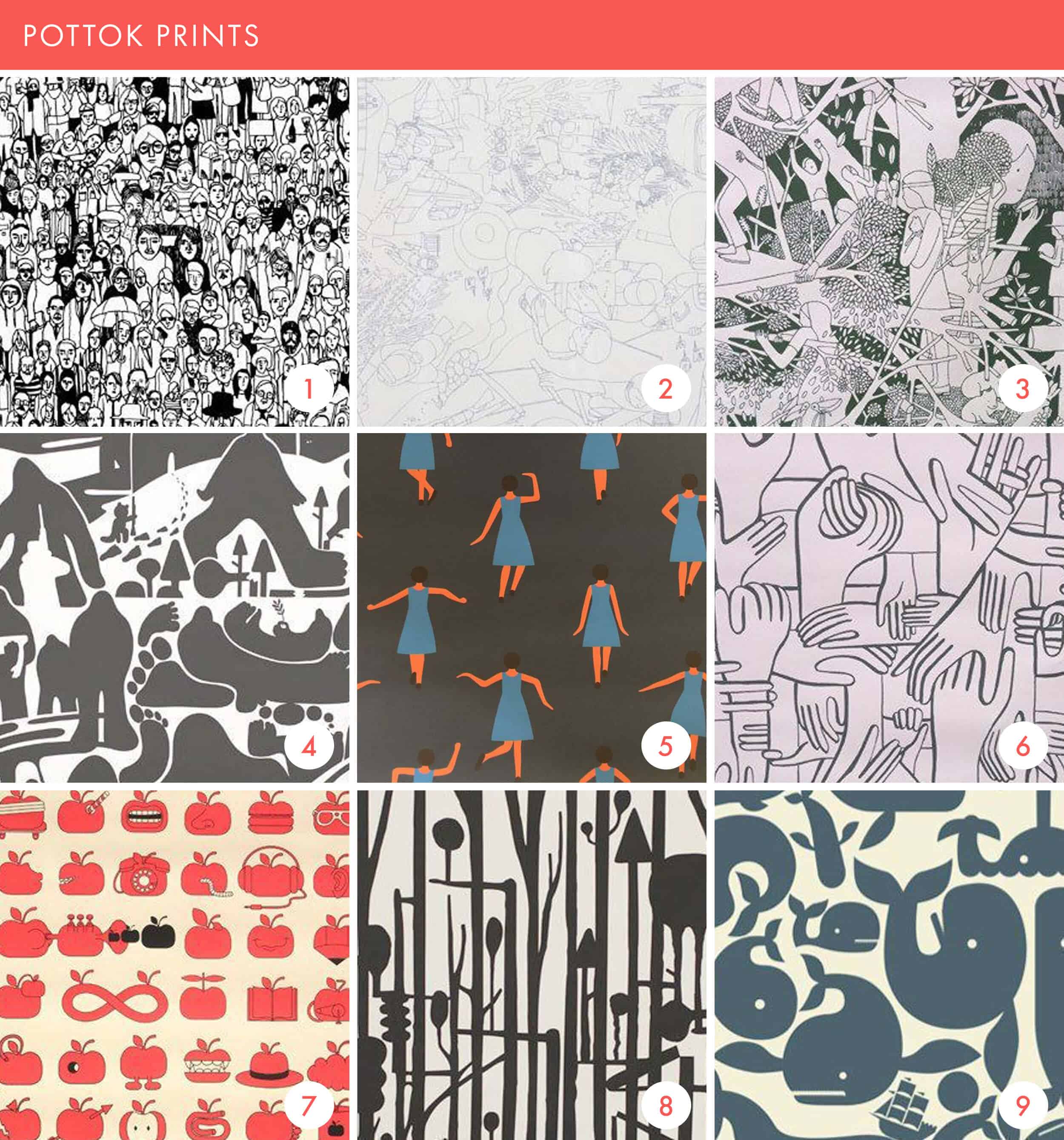 Emily Henderson Online Wallpaper Roundup Pottok Prints