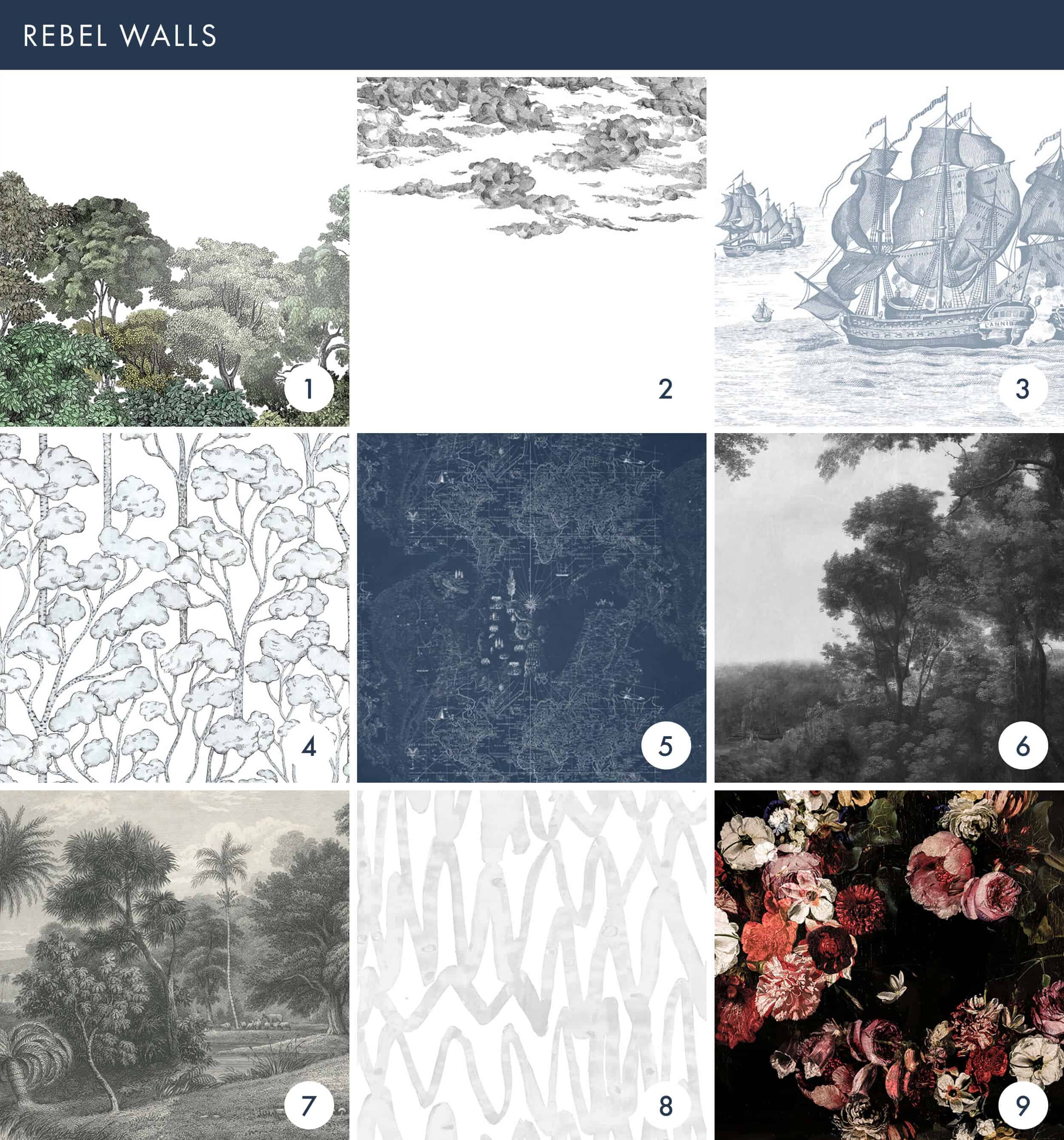 Emily Henderson Online Wallpaper Roundup Rebel Walls