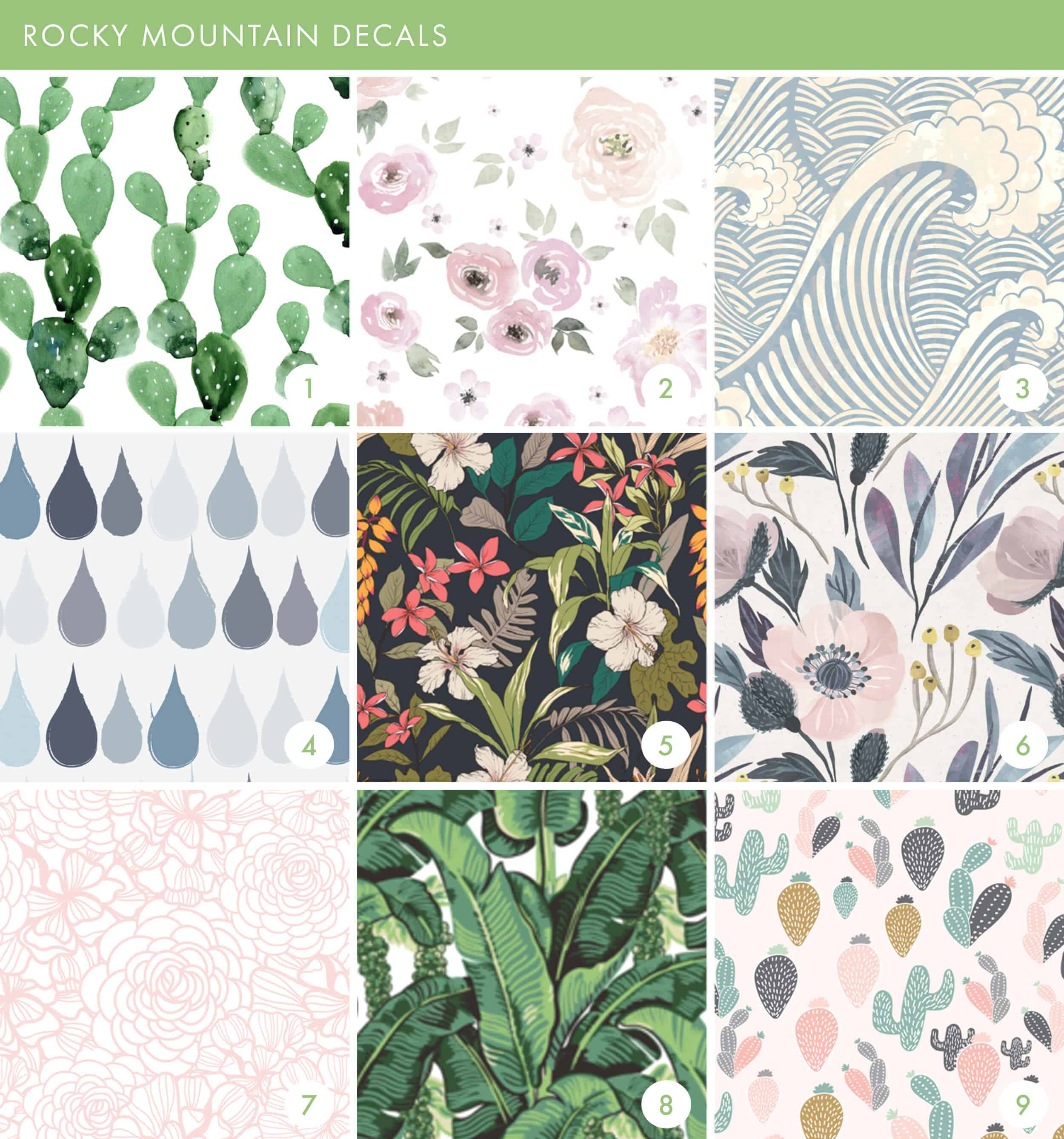 Emily Henderson Online Wallpaper Roundup Rocky Mountain Decals