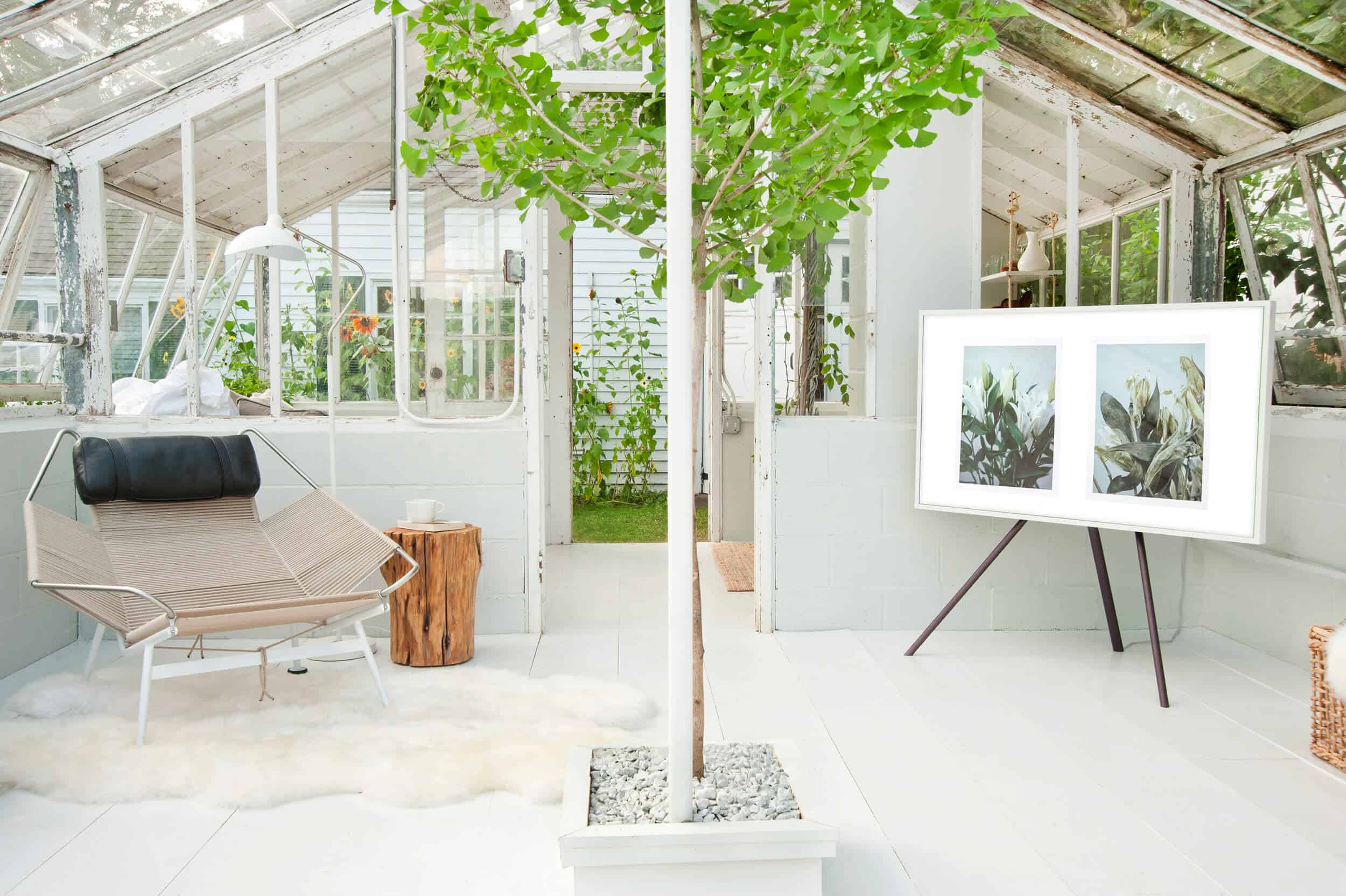 Emily Henderson Samsung The Frame My Scandinavian Home Greenhouse Artwork Option 1